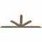 Ekena Millwork Saratoga Smooth Timber Gable Bracket, Douglas Fir, 60"W x 25"H x 1 1/2"D x 3 1/2"F, 10/12 Pitch GBW060X25X0204SAR00SDF - alternate 5